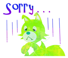 Colorful Wolves sticker #542081