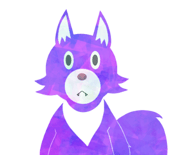 Colorful Wolves sticker #542097