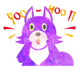 Colorful Wolves sticker #542112