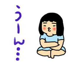 Mu-san&Hanadekakun Word stamp sticker #542212