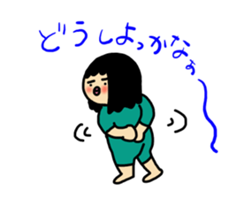 Mu-san&Hanadekakun Word stamp sticker #542223