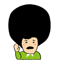 Hige Afro sticker #543474
