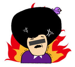 Hige Afro sticker #543476