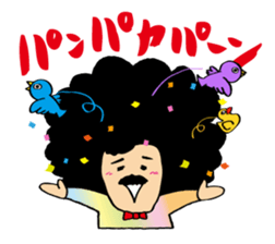 Hige Afro sticker #543483