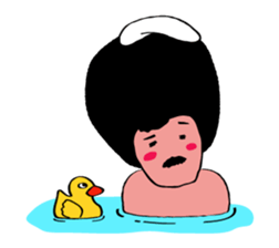 Hige Afro sticker #543485