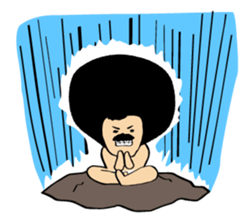 Hige Afro sticker #543489