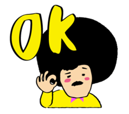 Hige Afro sticker #543491