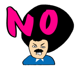 Hige Afro sticker #543492