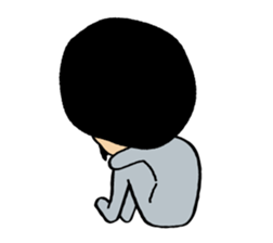 Hige Afro sticker #543501