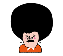 Hige Afro sticker #543503