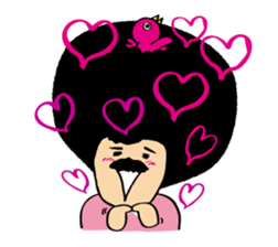 Hige Afro sticker #543504