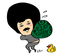 Hige Afro sticker #543508