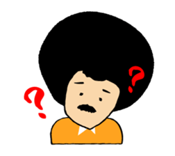 Hige Afro sticker #543512