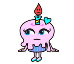 Pink Cupcake sticker #544162