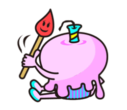 Pink Cupcake sticker #544169