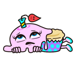 Pink Cupcake sticker #544170