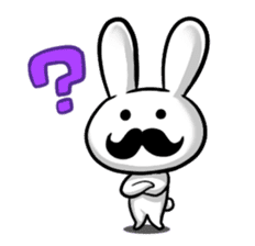 beard rabbit -Higeusagi- sticker #544474