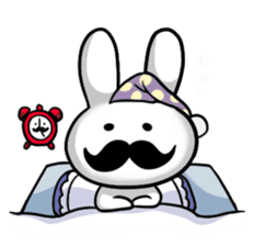 beard rabbit -Higeusagi- sticker #544485