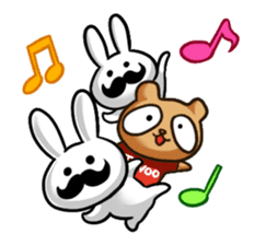 beard rabbit -Higeusagi- sticker #544489