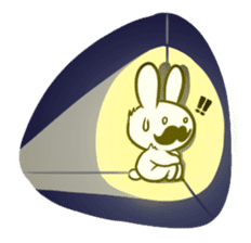 beard rabbit -Higeusagi- sticker #544494