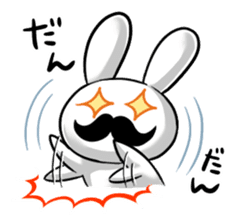 beard rabbit -Higeusagi- sticker #544499