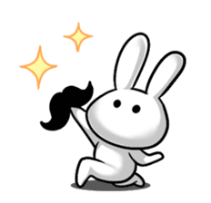 beard rabbit -Higeusagi- sticker #544502