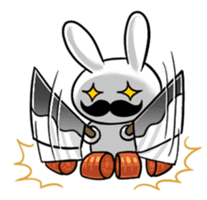 beard rabbit -Higeusagi- sticker #544504