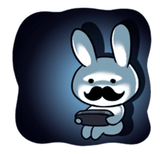 beard rabbit -Higeusagi- sticker #544506