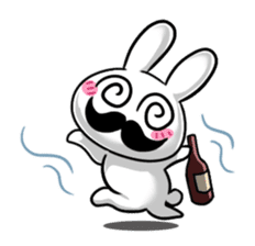 beard rabbit -Higeusagi- sticker #544507