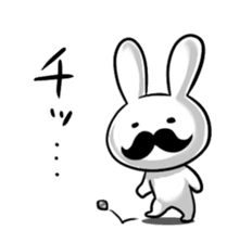 beard rabbit -Higeusagi- sticker #544510