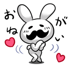 beard rabbit -Higeusagi- sticker #544512