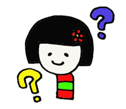 Japanese kokeshi sticker #544527