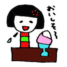 Japanese kokeshi sticker #544539