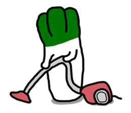 The Welsh onion on which it lives2 sticker #544648