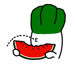 The Welsh onion on which it lives2 sticker #544652