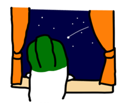 The Welsh onion on which it lives2 sticker #544671