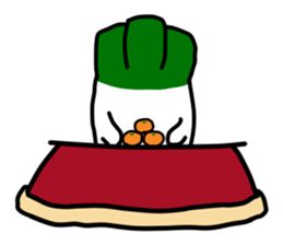 The Welsh onion on which it lives2 sticker #544673