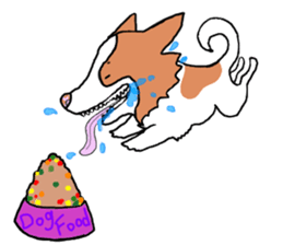 funny dog sticker #544720