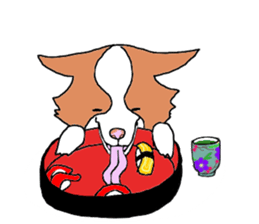 funny dog sticker #544737