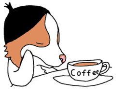 funny dog sticker #544744