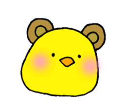 The chicken of a red cheek sticker #545164