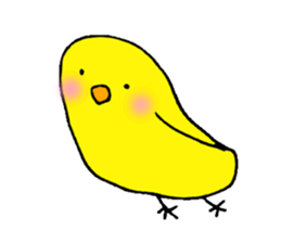 The chicken of a red cheek sticker #545173