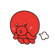 Takochin (A lovely octopus) sticker #545205