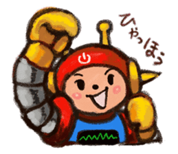 Doctor "Pan" and a boy robot "switch." sticker #545716