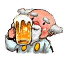 Doctor "Pan" and a boy robot "switch." sticker #545733