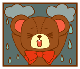 A bear and blue bird sticker #545795