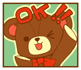 A bear and blue bird sticker #545796