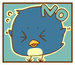 A bear and blue bird sticker #545797