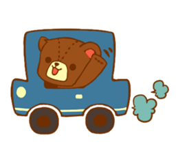 A bear and blue bird sticker #545814
