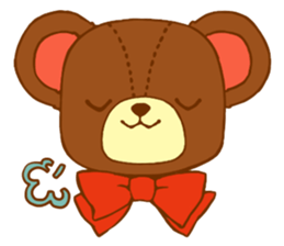 A bear and blue bird sticker #545824